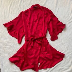 Victoria’s Secret Red Silk Robe ♥️